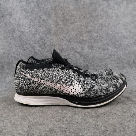 Nike Shoes Mens 6 Flyknit Racer 2 Oreo Running Sneakers Athletic Black White - Picture 1 of 13
